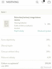 Rucne tkany bavlneny vintage koberec - 5