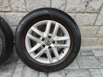 PREDÁM SADU KOLIES 5x112R16 + PNEU 215/65R16 VW, ŠKODA, AUDI - 5