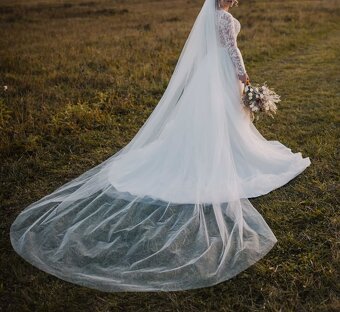 Svadobné šaty 36 light ivory - 5