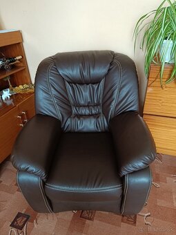 Obývacia sedacia súprava s eko kože - 5