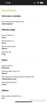 Predám snehovú frézu zn.MC culloch - 5