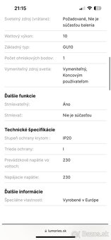3ks stropných svetiel - 5