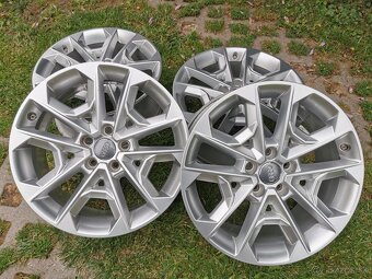 Originál elektrony strieborná perleť AUDI 5x112 R18 8J ET45 - 5