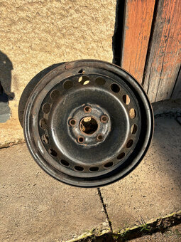 Zimne Continental TS860 195/65/R15 + VW plechove disky - 5