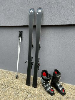 Lyže + lyžiarky + palice - 5