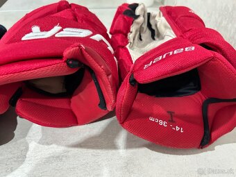 ✅ TOP RUKAVICE BAUER VAPOR 1 X PRO LITE č. 14 - 36 CM - RED✅ - 5