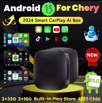 CarAiBOX Bezdrôtový Zrkadlo Android 13.0 CarPlay Ai Box - 5