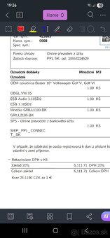Subwoofer 2x2ohm 500W + ozvučnica Golf 5 - 5