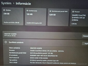 Hp Probook 440 G6 v TOP stave s 8gb ram i3 procesorom a 256g - 5