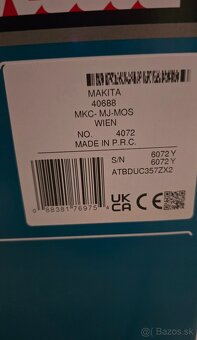 Reťazová akumulátorová píla Makita DUC357ZX2 - 5