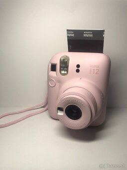 fotoaparát polaroid ružový/fujifilm instax mini 12+púzdro - 5