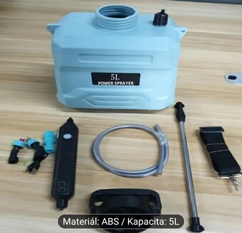 Predám 5l elektrický batériový postrekovač - 5