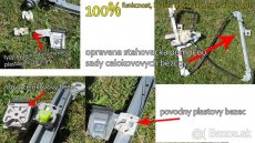 peugeot 607 oprava mechanizmu okna, sťahovačka okien 607 - 5