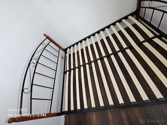 Manželská posteľ 160x200 + rošty a matrac. - 5