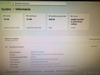 Počítač HP ProDesk 400 G1 SFF i5 / 8GB RAM / SSD+HDD - 5