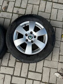 Predám sadu 4 letných kolies Škoda Octavia2 - 5