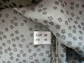 Kaki zelené midi šaty č.38, nenosené - 5