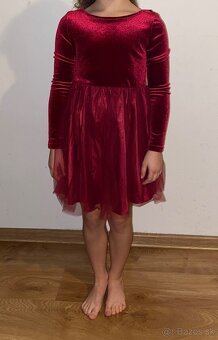 Shein bordove saty velkost 128 - 5