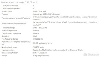 ELAC FS 249.2 Black High Gloss / AKCIA - 5