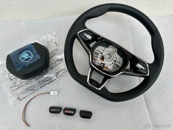 Volant zkoseny DSG VRS airbag skoda octavia IV vyhrievany - 5