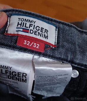 Tommy Hilfiger šedé slim straight streč - 5