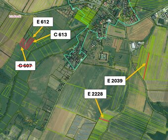 Bzovík – 39.580 m2 ORNÁ PÔDA v podiele 1/1 - 5