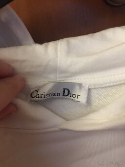 CHRISTIAN DIOR white damska mikinka M/L - 5