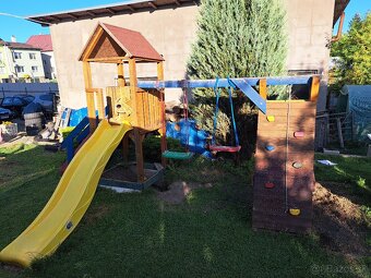 Detsky záhradný domcek+trampolina - 5