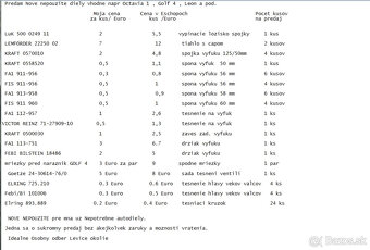 NOVE Lacne autodiely Octavia 1 / Golf 4, Leon.. - 5
