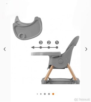 Jedálenska stolička Kidwell 2v1 - 5