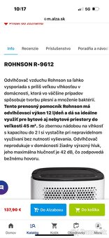 Odvlhcovac vzduchu Rohnson R9612 - 5