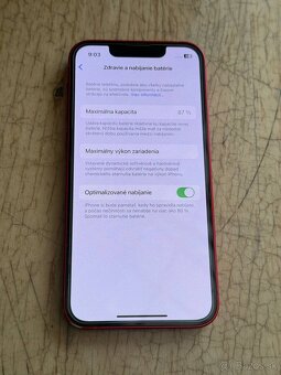 Predám Apple iPhone 13 Mini 128GB RED Známky Používania - 5