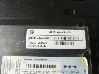 predám základnú dosku pre ntb Hp elitebook 8440p - 5