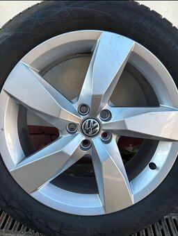 5x100 R17 original VW T-Cross CHESTERFIELD + zimné - 5