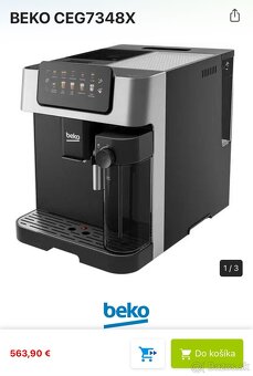 Kávovar BEKO CEG7348x / CE7500+ - 5