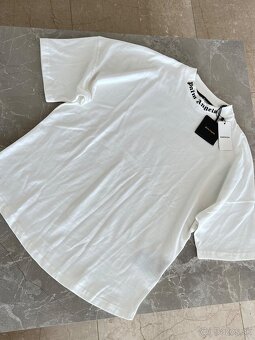 Palm Angels biele pánske tričko oversized - 5