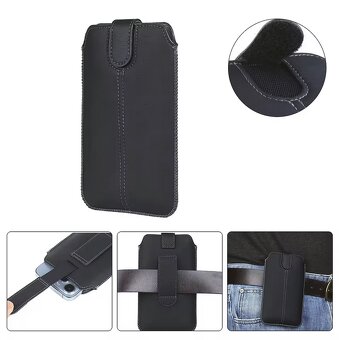 Univerzálne puzdro na telefón z PU kože - 5