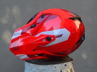 Predám prilba helma shot červená lakov. - 5