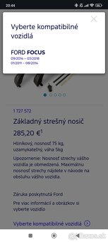 Predám strešný nosič Ford Focus - 5