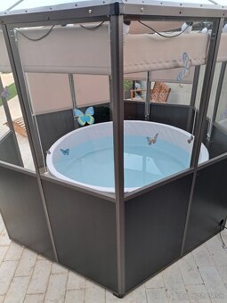 Sklenik zastrešenie vírivky, jacuzzi - 5