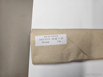 Byreta 10 ml, priamy kohútik PTFE, trieda A - 5