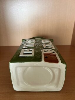 Keramický domček zeleno-čierny - 5