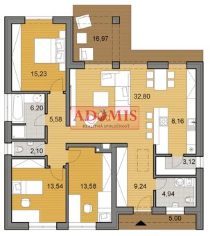 Predáme 4izbový bungalov 131m2 Cestice,ČOV,teraska,obecná vo - 5