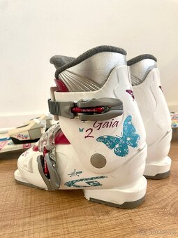 detske lyze 100cmm , lyziarky , palicky, viazanie - 5