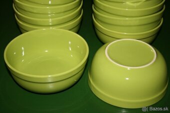 Zelene porcelanove taniere + misky 600ml, nové - 5