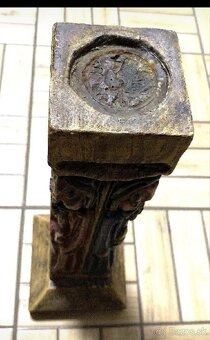 Starý drevený svietnik - 5