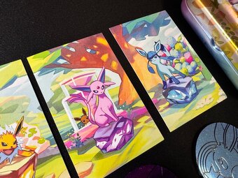 Prismatic Evolutions - 8x Mini Tins + 8x Mince + 8x Art - 5