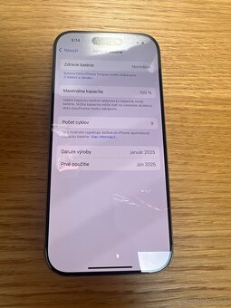 Predám iPhone 16 PRO 128GB, TOP stav, ZARUKA SK, VOLNY 100% - 5