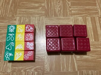 Predám drevenné kocky, spol. hry, šport. potreby, hračky - 5