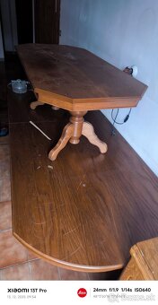 Predám dva  stoly masivne - 5